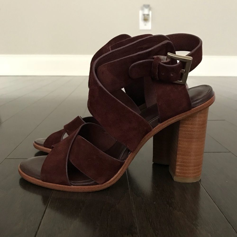 Joie Avery Crisscross Block Heel Sandal SIZE6